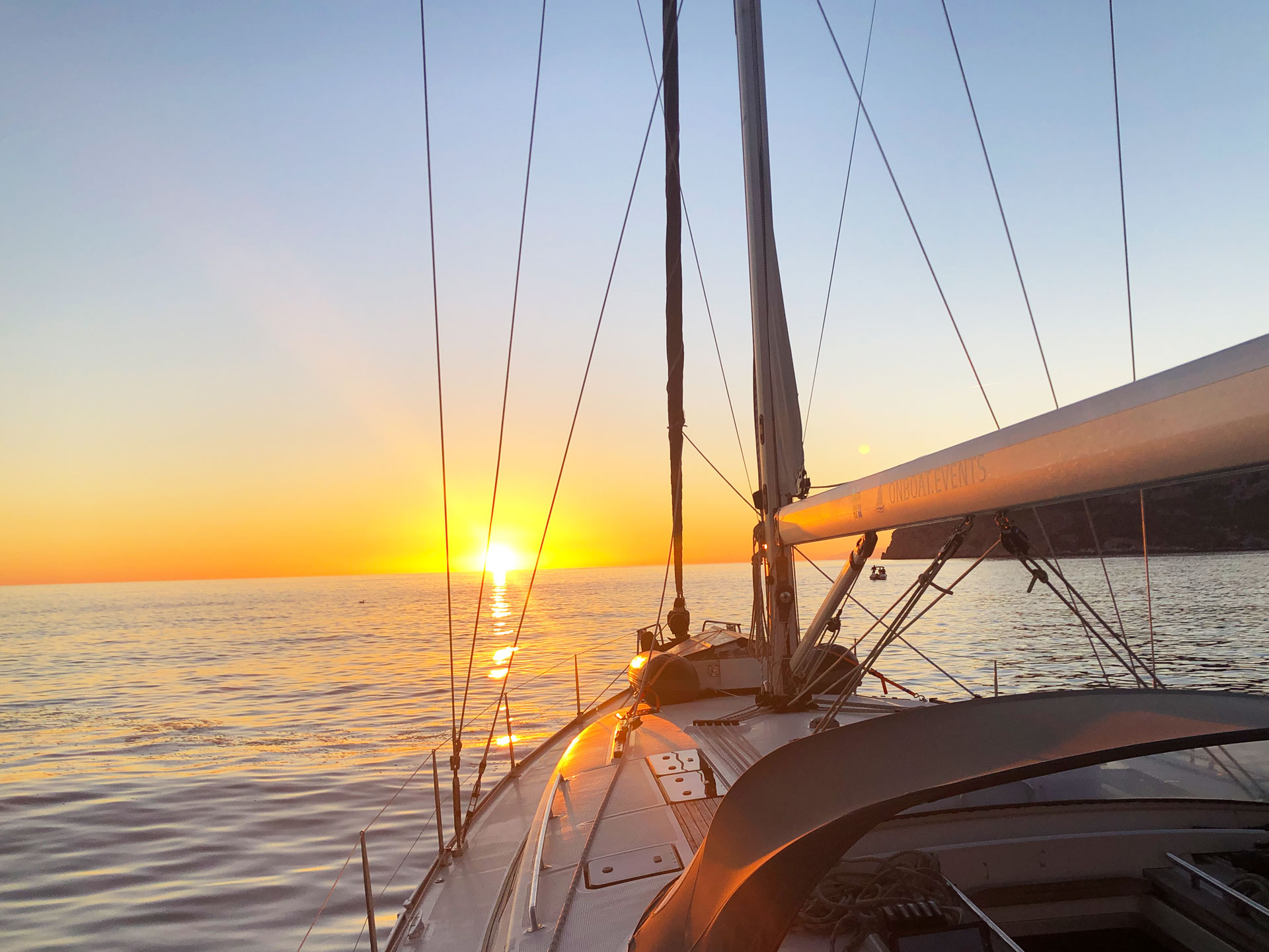 Tramonto a bordo